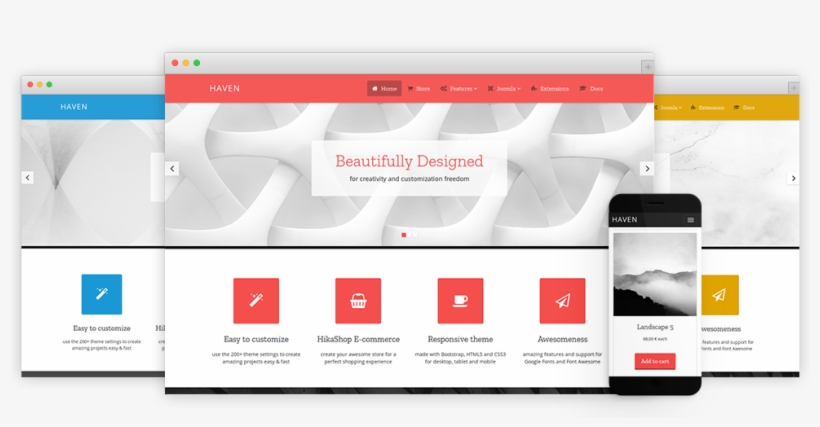 Responsive Joomla Template With Ecommerce Support - Product, transparent png download