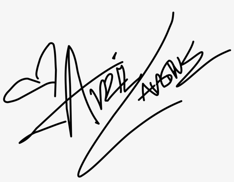 Avril Lavigne's Signature - Avril Lavigne Signature Png, transparent png download