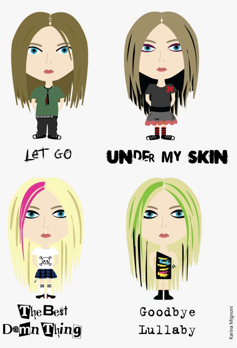 Avril Lavigne Illustration By - Avril Lavigne Let Go Under My Skin, transparent png download