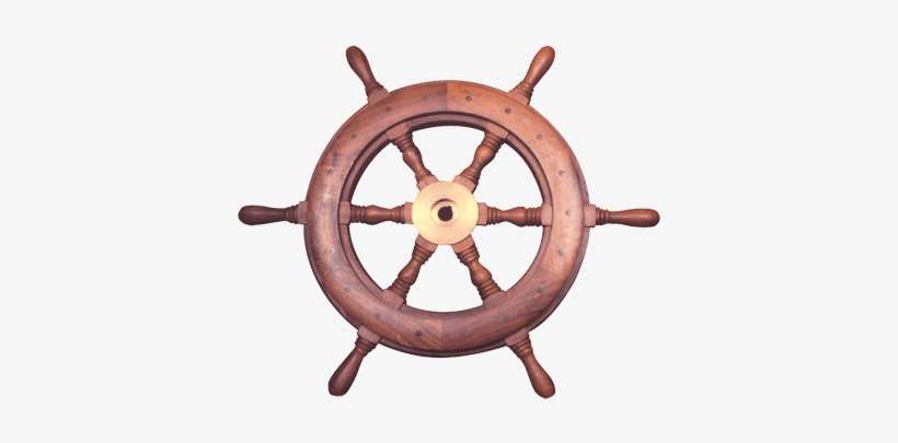 Ships Wheel Clock, transparent png download