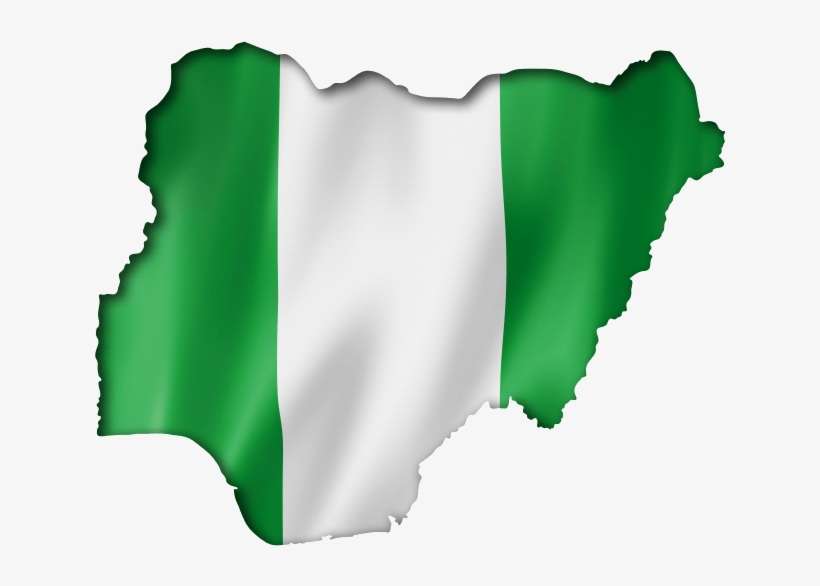 Nigerian Flag - Nigerian Flag Map Png, transparent png download