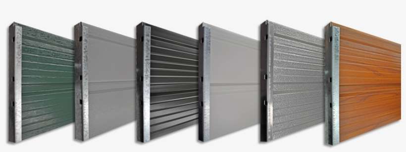 Nu-style Ribline And Plateau Panel Closeup - Garage Door, transparent png download