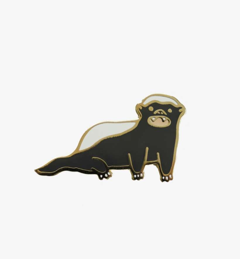 Honey Badger Pin - Ferret, transparent png download