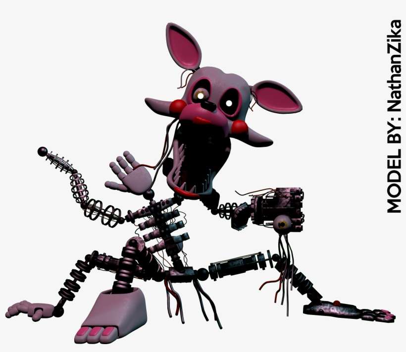 Render[c4d] A Render Of Mangle - Mangle Fnaf Ucn, transparent png download