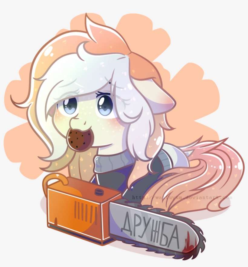 Waifuyum, Blood, Chainsaw, Oc, Oc Only, Russian, Semi-grimdark, - Cartoon, transparent png download