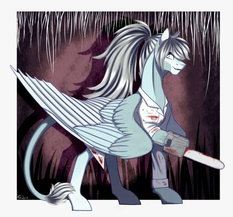 Shkura2011, Blood, Chainsaw, Clothes, Female, High - Cartoon, transparent png download