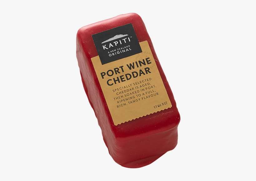 Kāpiti Portwine Cheddar Cheese - Cheese, transparent png download