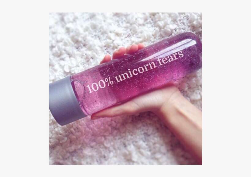 100 Unicorn Tears Water Bottle, transparent png download