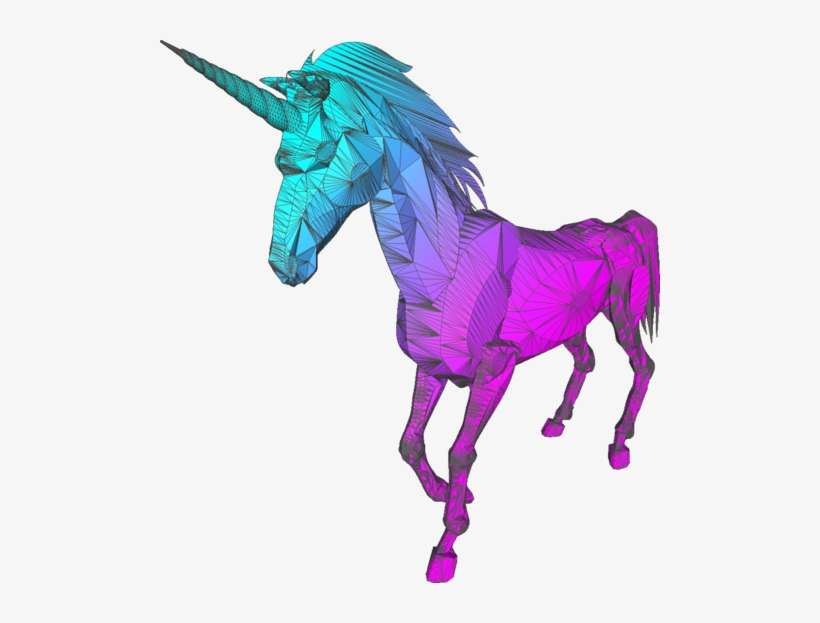 Overlay, Transparent, And Unicorn Image - Unicorn Vaporwave Png, transparent png download