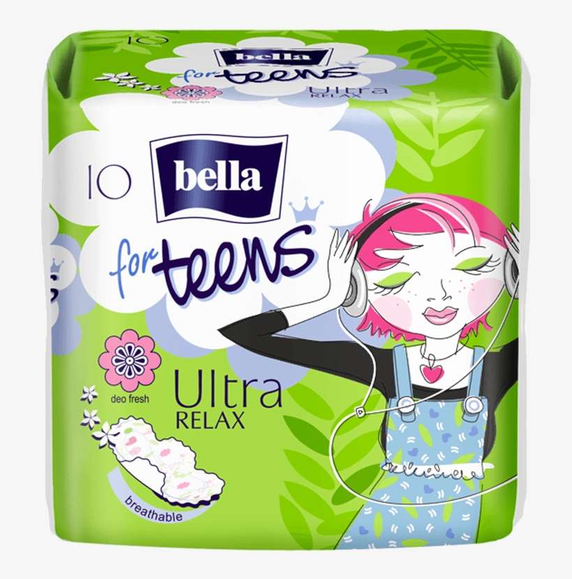 Bella For Teens Ultra Relax Sanitary Pads - Bella, transparent png download