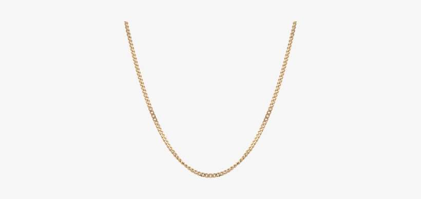 9ct Yellow Gold Curb 22 Icnh Necklace - Dyrberg/kern, transparent png download