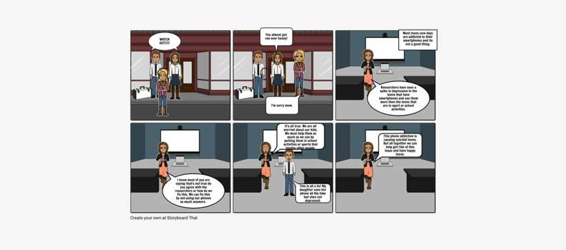 Phone Addicted Teens - Comics, transparent png download