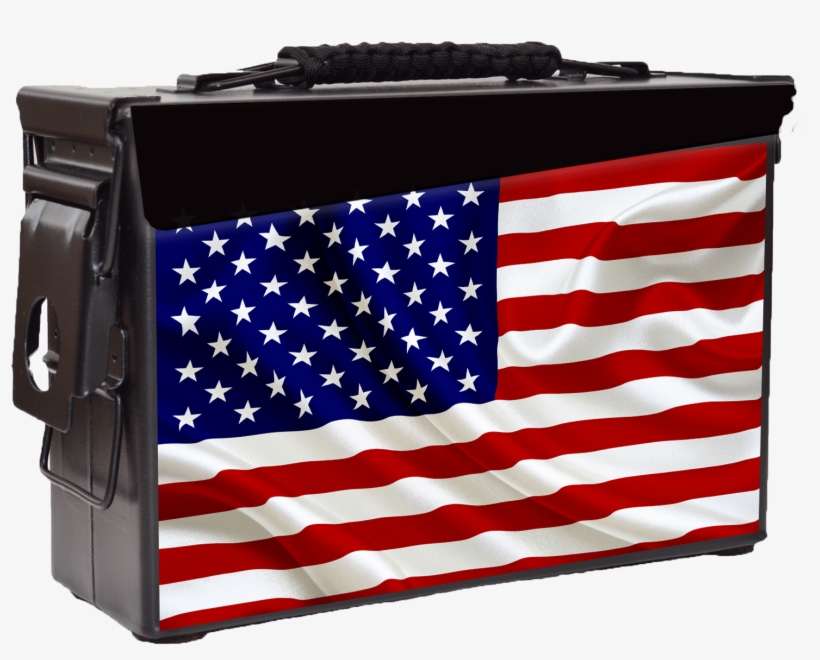 Patriot Ammo Can - American Flag, transparent png download