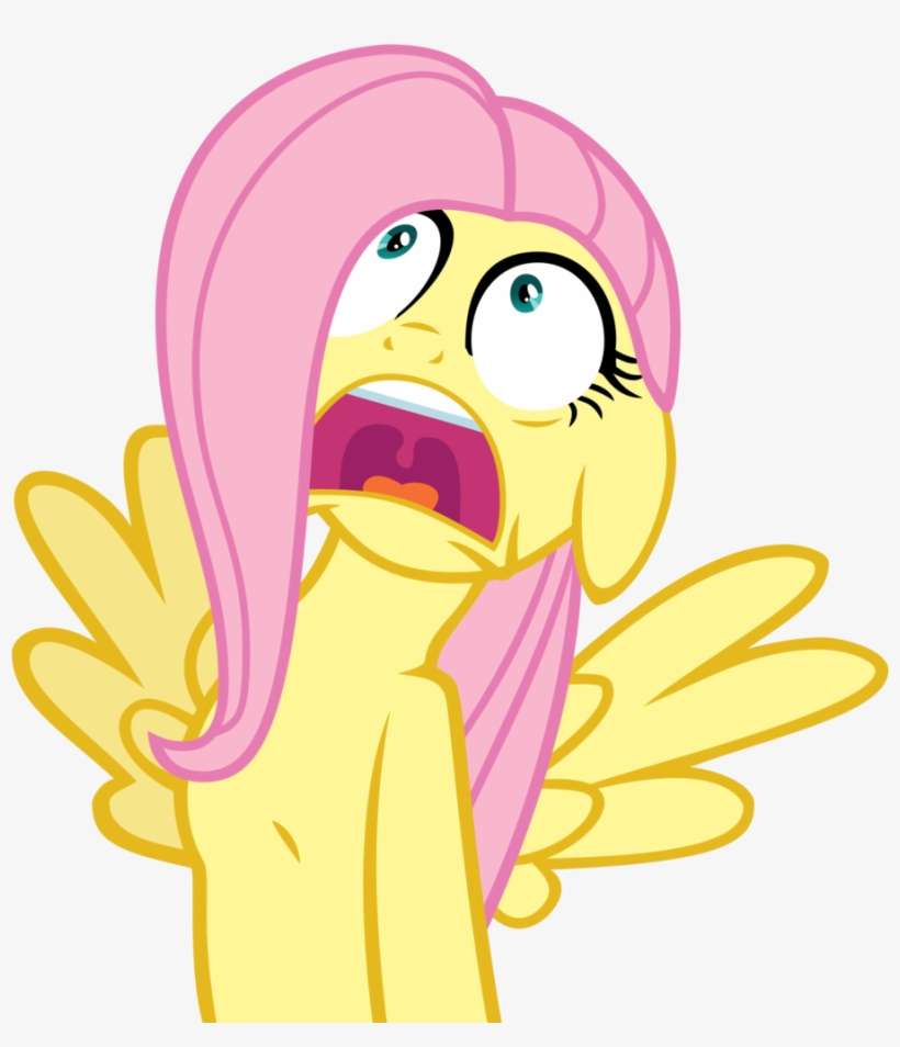 Emper24, Fluttershy, Panic, Safe, Simple Background, - Fluttershy Heart Attack, transparent png download