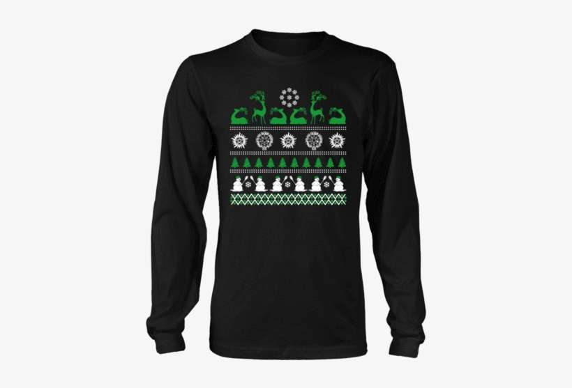 Supernatural Ugly Christmas Sweater - Navy Sister Sweatshirt, transparent png download