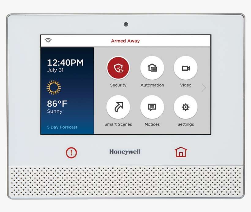 Honeywell Lyric Wireless Touchscreen Alarm Control - Lyric ™ Controller Lcp500 L, transparent png download