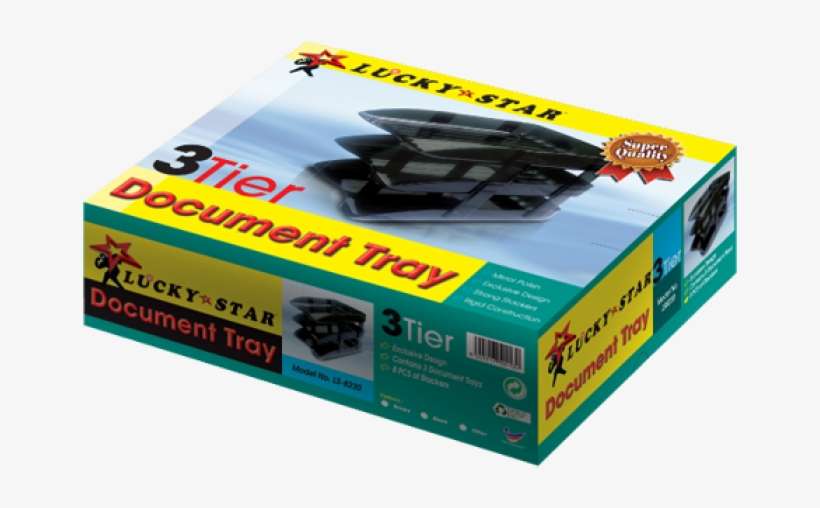 Lucky Star 3 Tier Document Tray, transparent png download