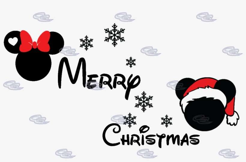 Merry Christmas Disney Matching Shirts Mickey Minnie - Mickey Minnie Merry Christmas, transparent png download