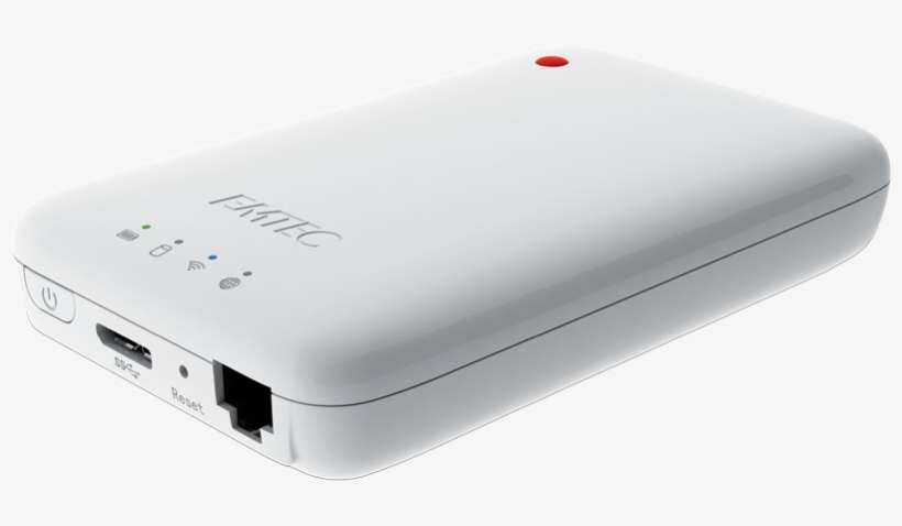 Wi-fi Hdd P600 3/4 Right - Emtec 500gb Portable Hard Drive Wi-fi Usb 3.0, transparent png download