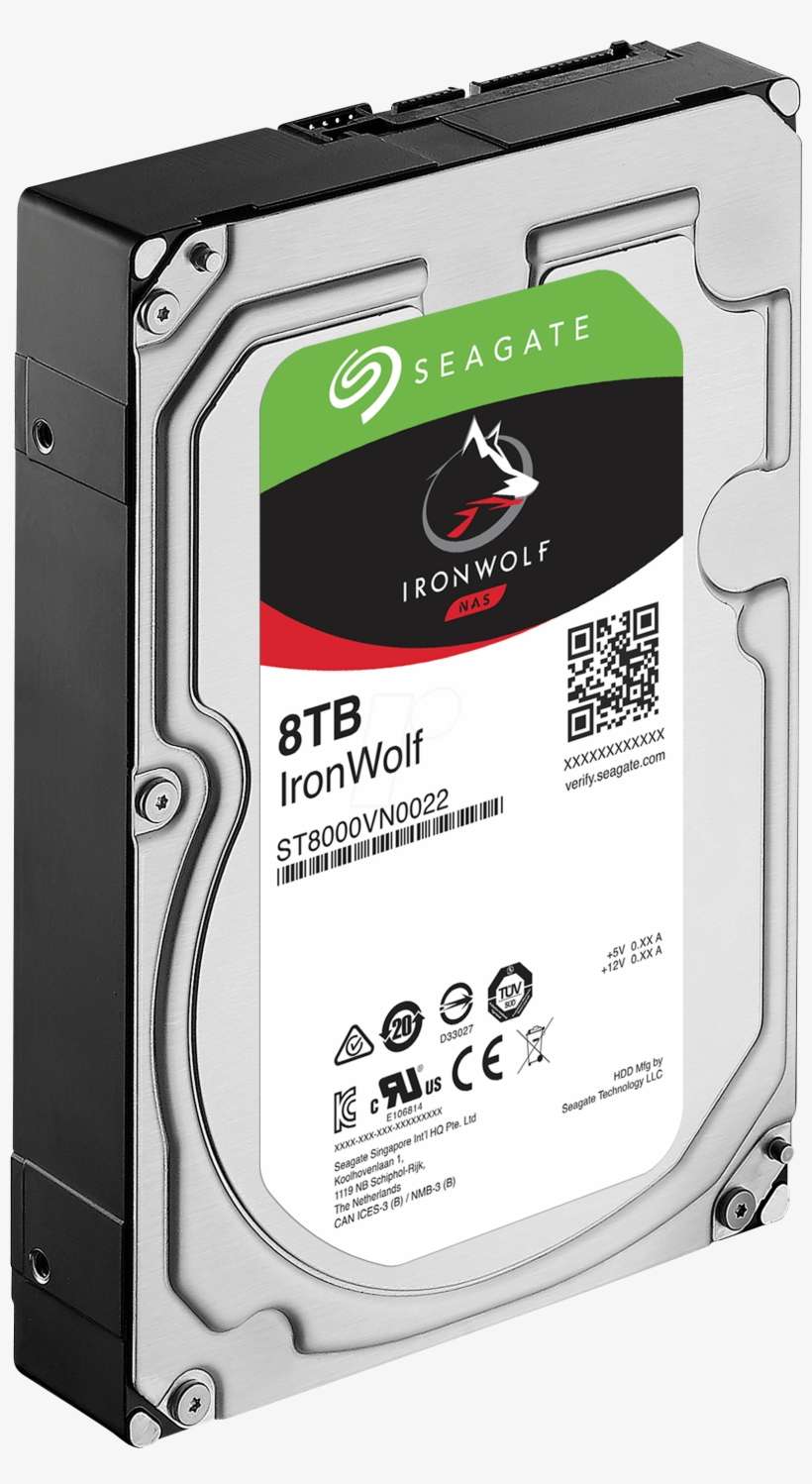 Nas Hard Drive, 8 Tb, Seagate Ironwolf Seagate St8000vn0022 - Seagate Barracuda Pro 3.5 4tb, transparent png download