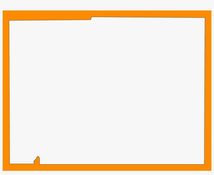 A Plain Frame Map Of Desoto - Amber, transparent png download