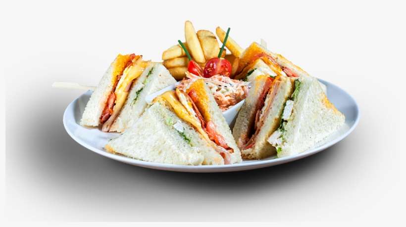 Sandwiches & Wraps - Club Sandwich With Fries Png, transparent png download