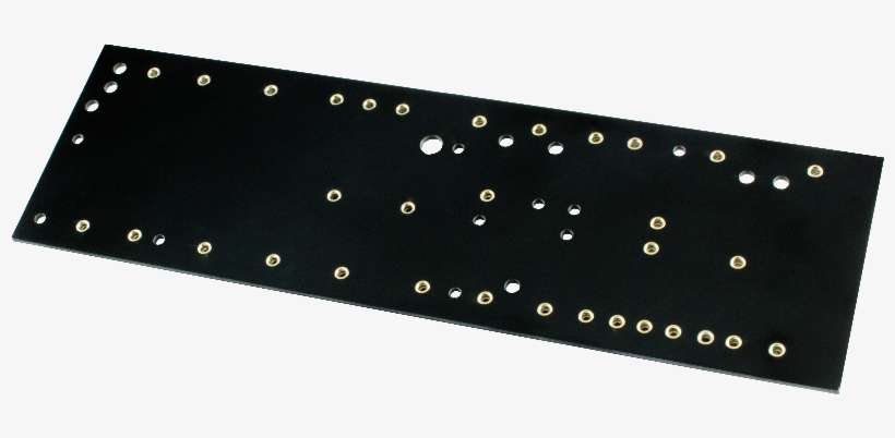 Black, 2mm, Loaded With 33 Turrets, 230mm X 70mm Image - Turret Board Black 2mm, transparent png download