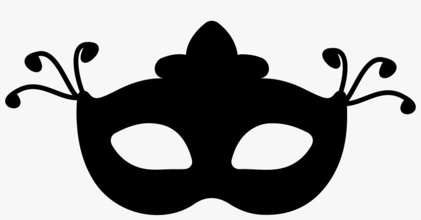 Carnival Mask Png - Mardi Gras Mask Silhouette, transparent png download