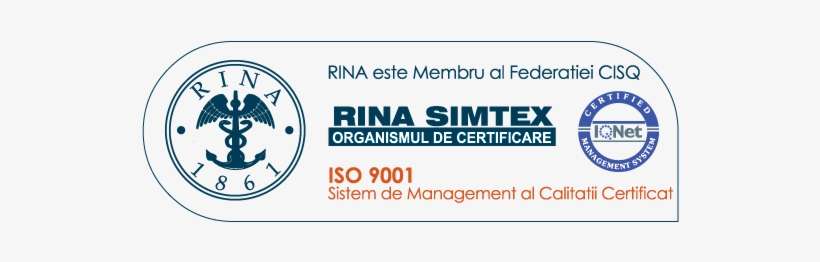 Sticco Sped Has Been Awarded The Rina Iso - Iso 9001, transparent png download