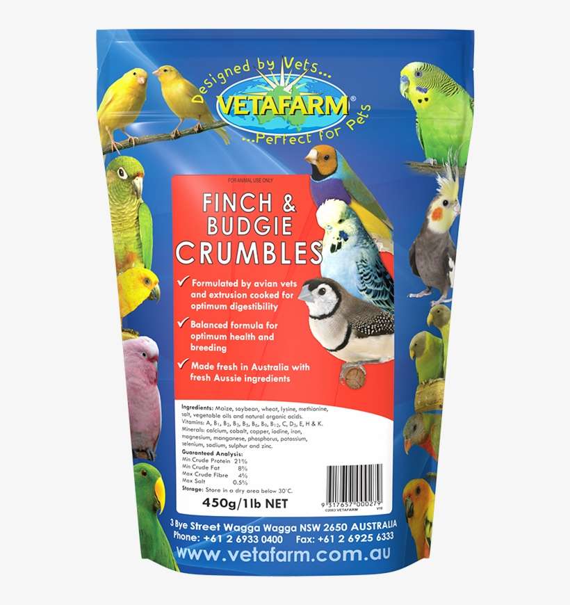 Vetafarm Finch And Budgie Crumble, transparent png download