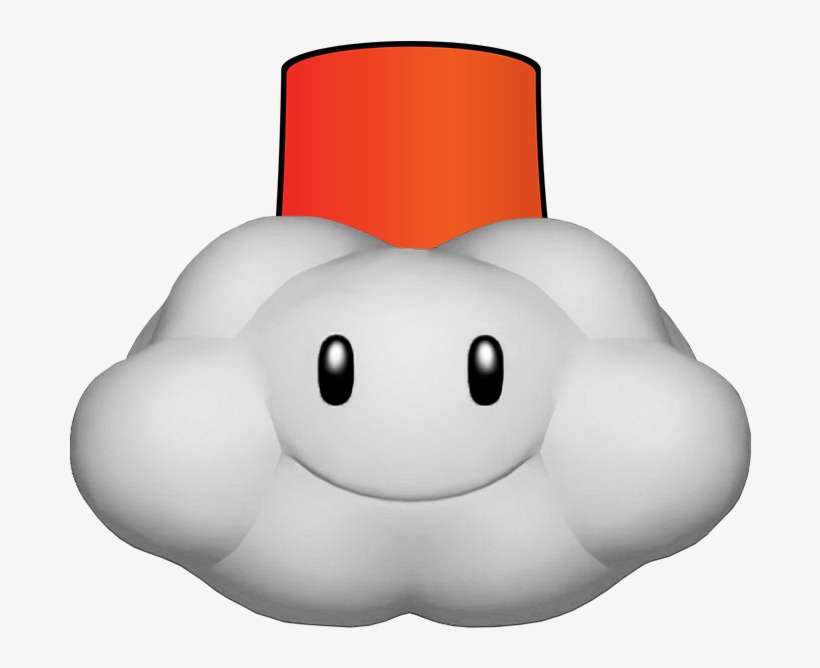 Snow Cloud - Mario Kart, transparent png download