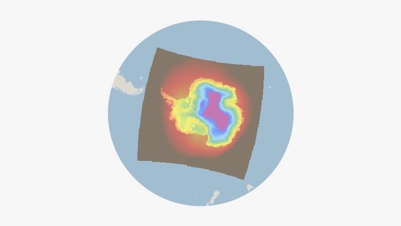 Racmo Average 2m Temperature The Cryosphere, - Circle, transparent png download