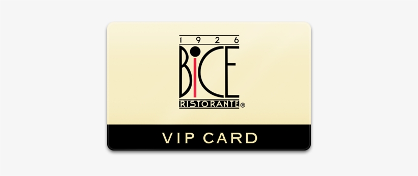 Bice Naples Vip Card - Bice Restaurant Dubai Logo, transparent png download