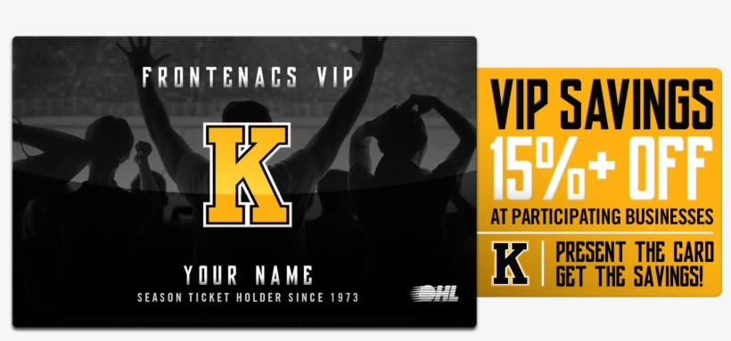 Card Savings - Kingston Frontenacs, transparent png download