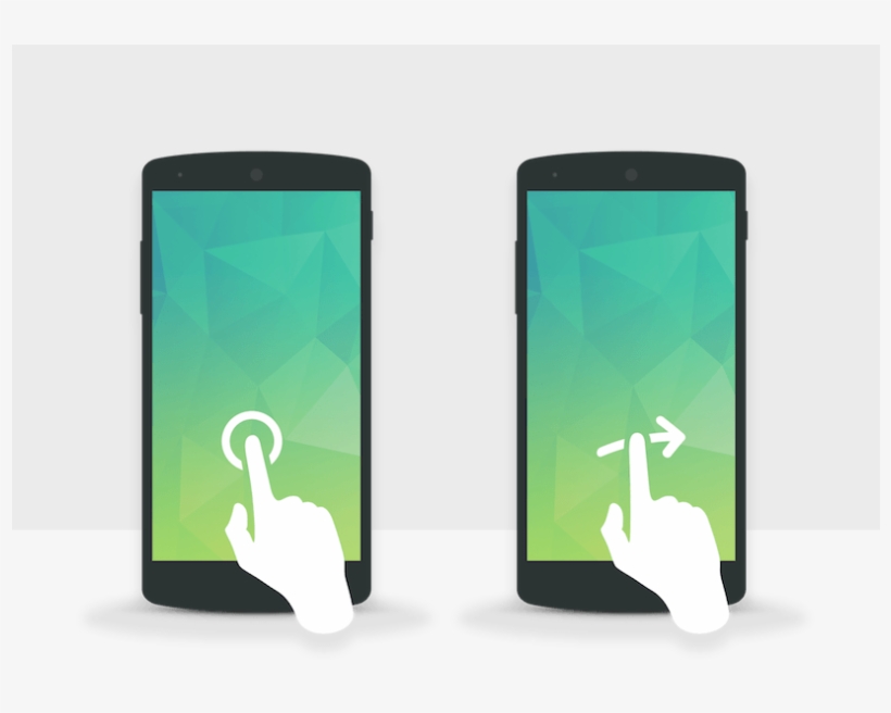 Mobile Gestures Ux Design Tap Gesture Swipe Gesture - Mobile Ui Swipe, transparent png download