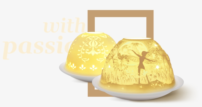 Beautiful Children's Night Lights - Light-glow Dome Tealight Holder, Night Fairies White, transparent png download
