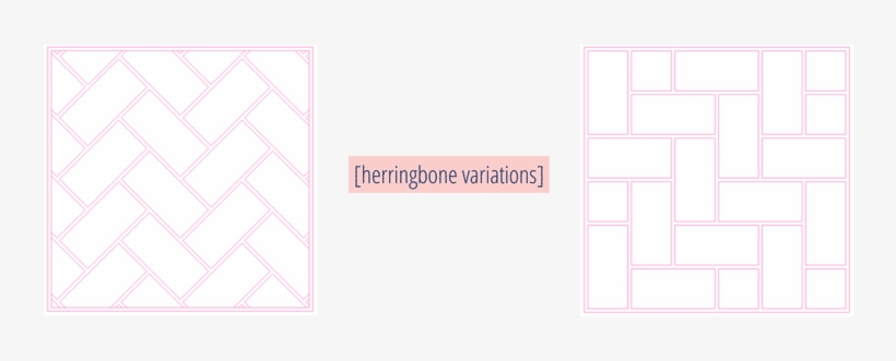 Herringbone Subway Tile Patterns Graphic - Paper, transparent png download