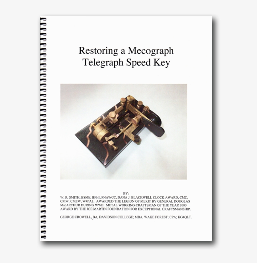 Restoring A Mecograph Telegraph Speed Key - Paper, transparent png download
