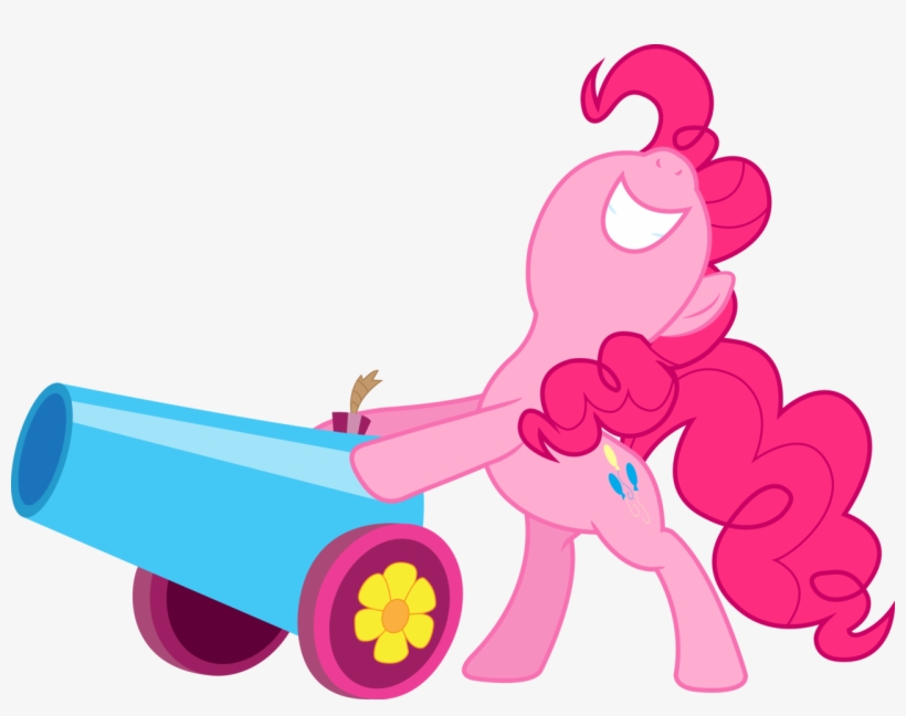 Silentmatten, Party Cannon, Pinkie Pie, Safe, Simple - Pinkie Pie With Her Party Cannon, transparent png download