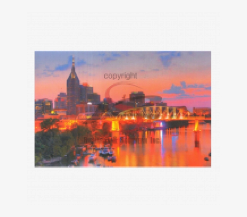 Nashville Postcard Pack- Night Riverfront Celebration - Nashville, transparent png download