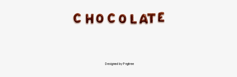 Volumetric Glossy Brown Inscription Chocolate, Symbol, - Portable Network Graphics, transparent png download