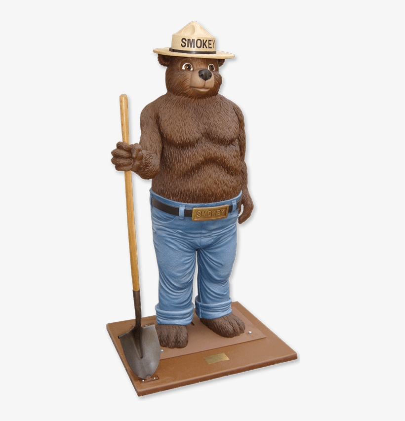 3d Smokey Bear - Smokey The Bear Statue For Sale, transparent png download