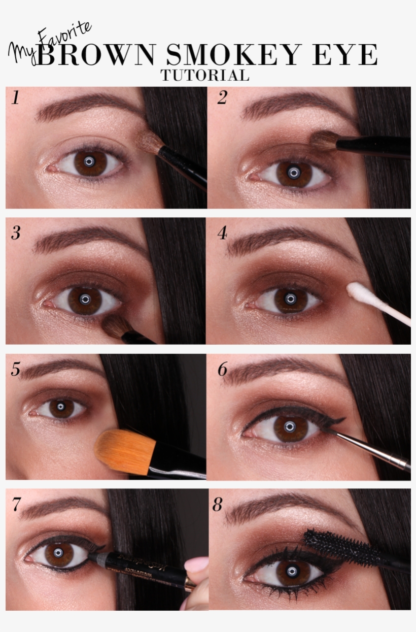 My Favorite Brown Smokey Eye Guide - Eyeshadow Smokey Eye Brown, transparent png download