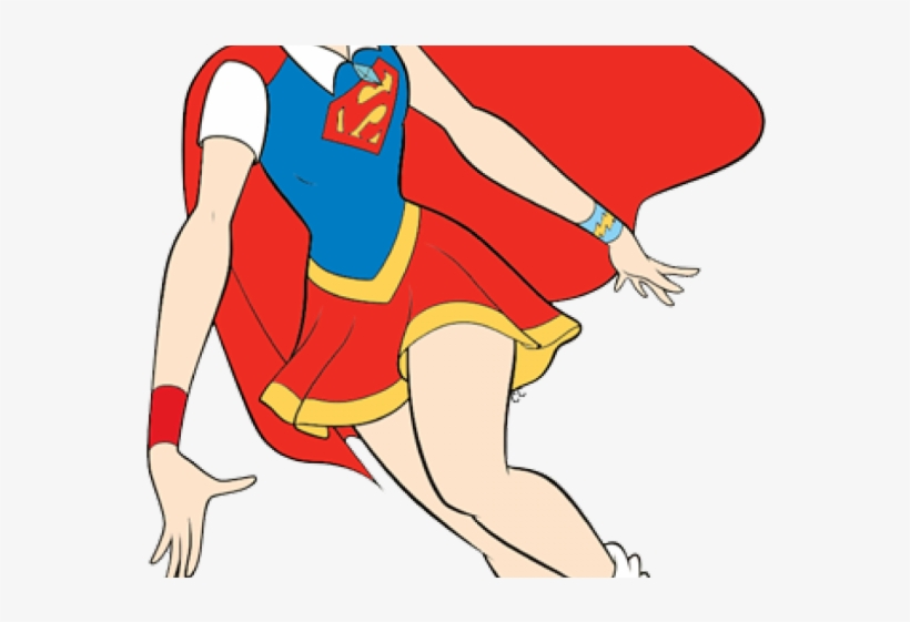 Supergirl Clipart Transparent - Supergirl Super Hero Clip Art, transparent png download