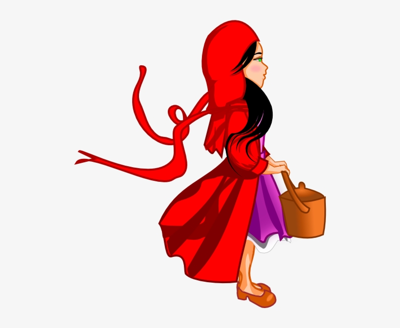 Red Hat Girl 555px - Clip Art Little Red Riding Hood Clipart, transparent png download