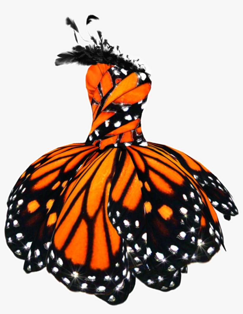 Butterfly Dress Png By ~maddielovesselly On Deviantart - Butterfly Fancy Dress Adults, transparent png download