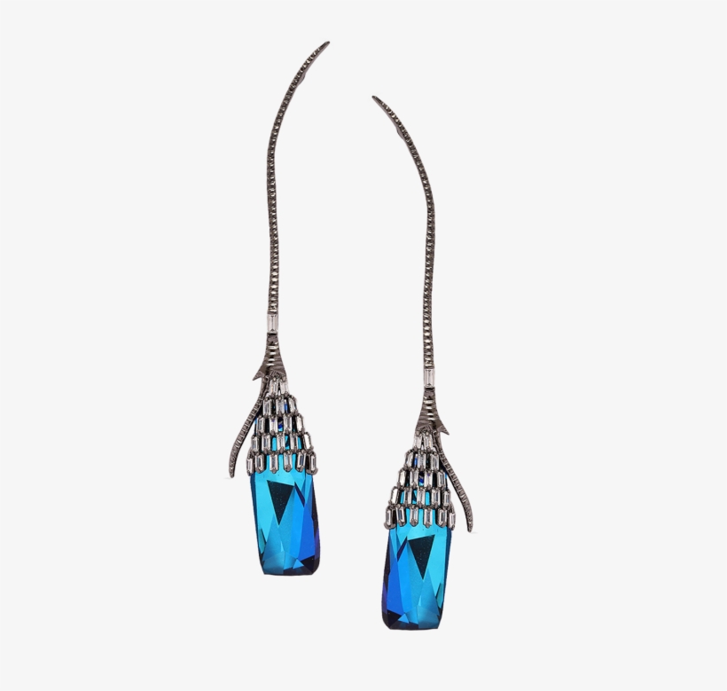 The Icicle Bermuda Blue Earpendants - Earring, transparent png download