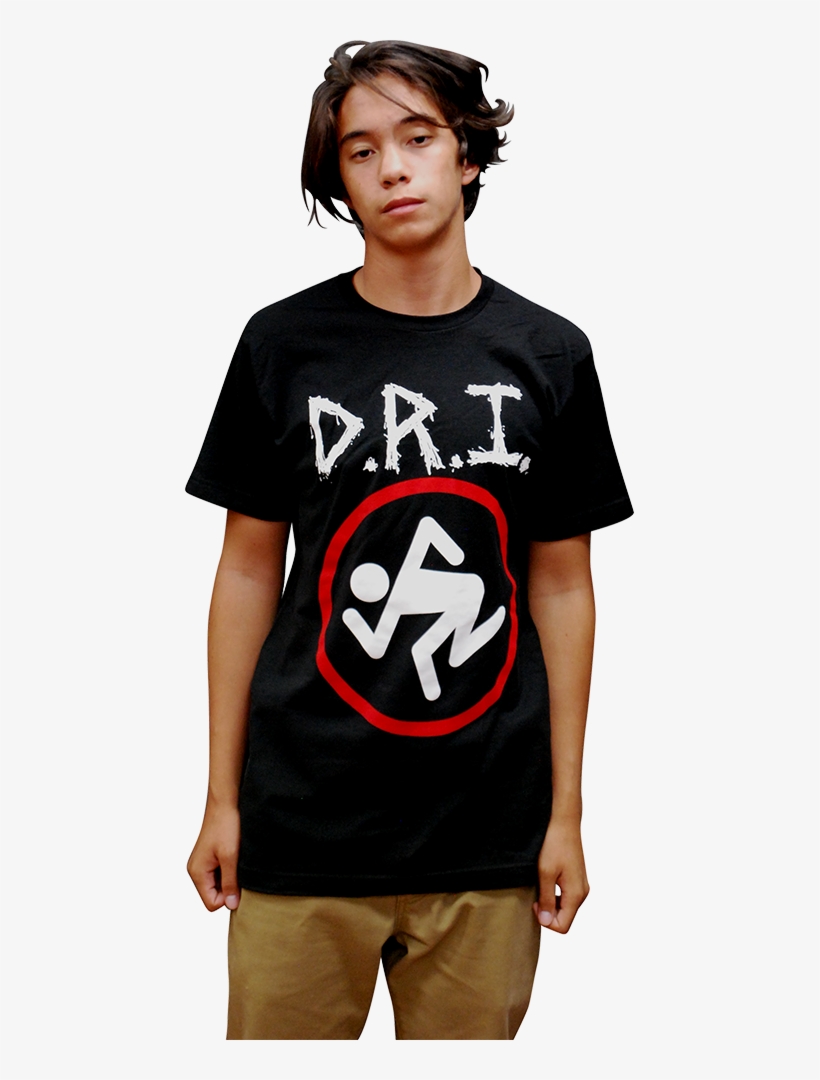 D - R - I - - Skanking Man Scratch Logo T-shirt - D.r.i Logo - Black - Cotton/100% Cotton - 2xl, transparent png download