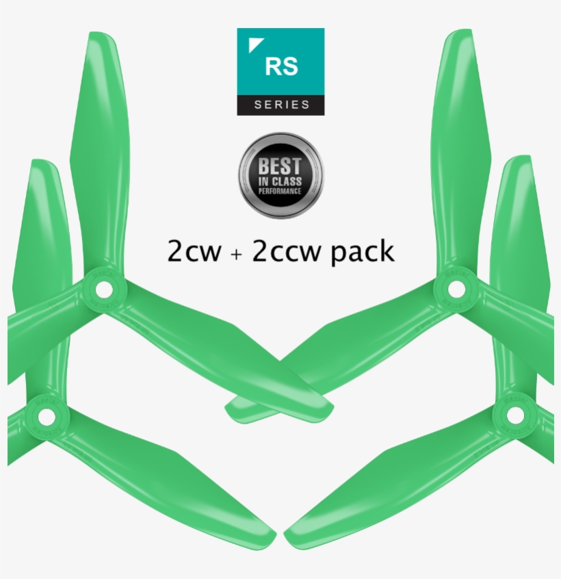 Rs 3blade Fpv - Master Airscrew Rs-3blade - 5x4.5 Prop Set X4 - Black, transparent png download