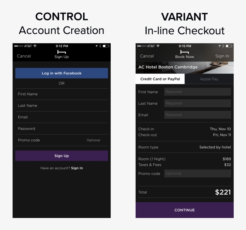 Hoteltonight Accountcreationremoval Abtest - Hoteltonight App Booking Confirmation, transparent png download